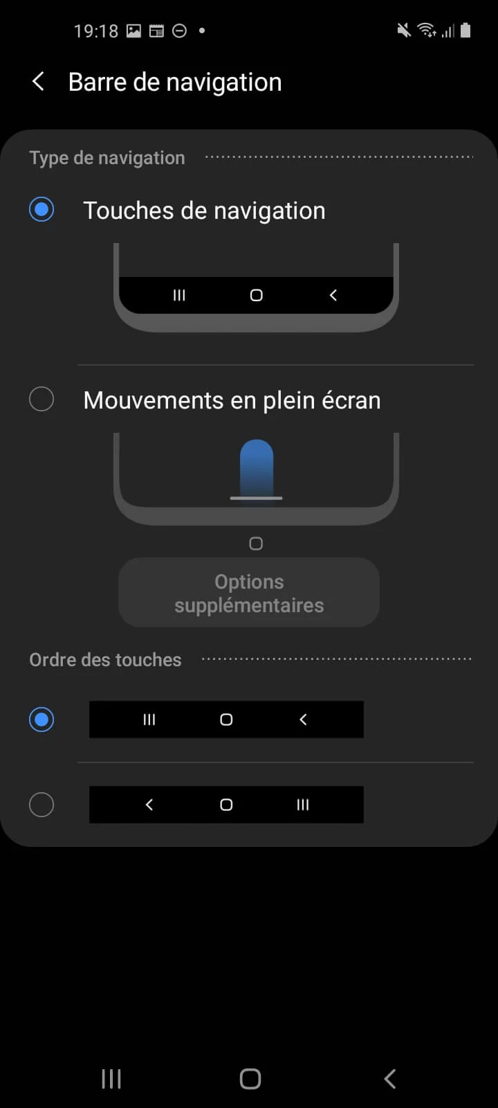 Interface 6 Samsung Galaxy A21s