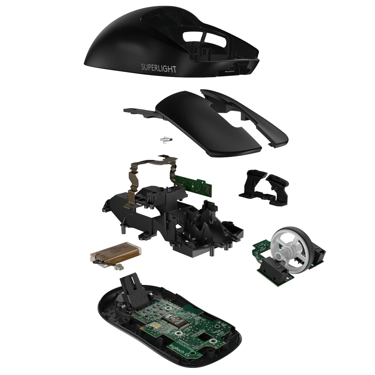 High_Resolution_PNG-PRO X SUPERLIGHT Wireless Gaming Mouse Exploded Black.jpg © Logitech