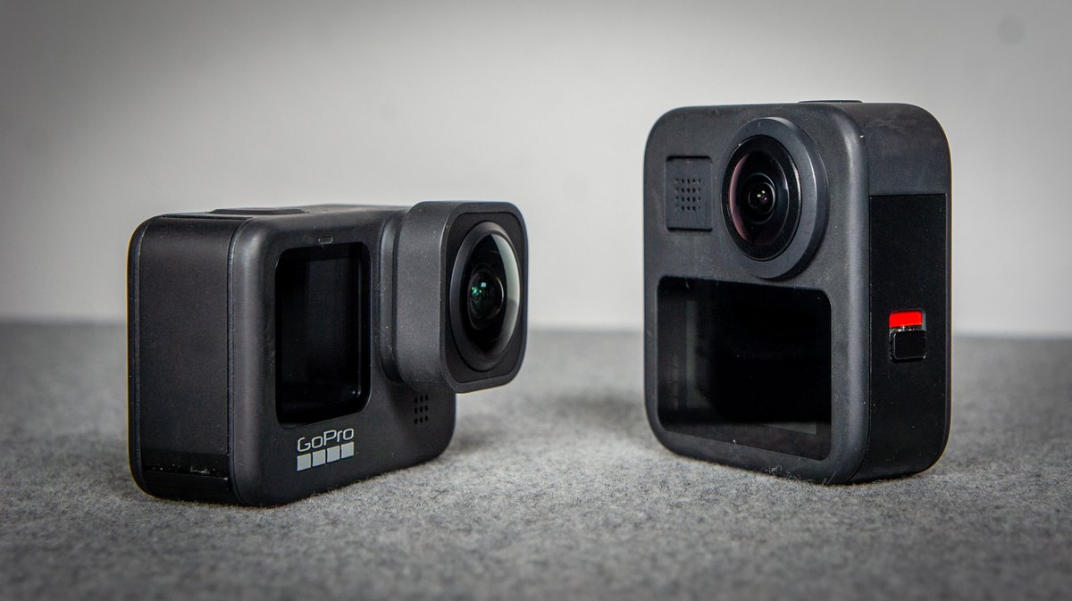 A droite, la GoPro Max : la véritable caméra à 360 degrés- D. Nogueira pour Clubic