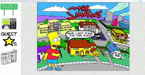 Cette même année, FutureWave participe à l&#039;animation du site web des Simpson.