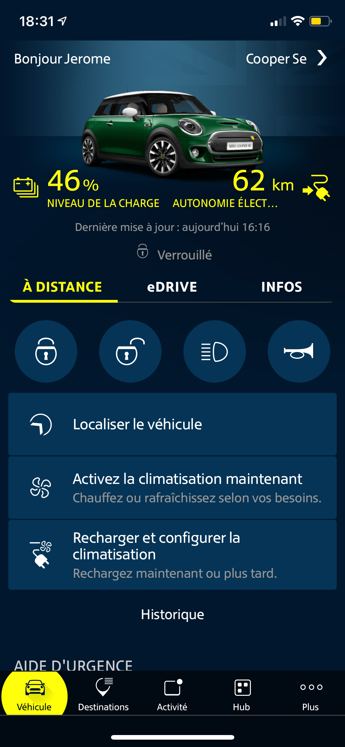 MINI-Cooper-SE App Mobile © MINI