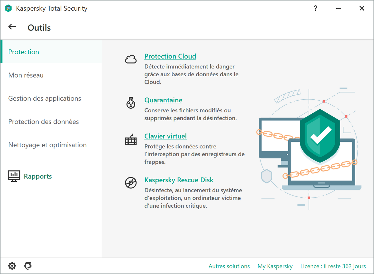 Kaspersky Total Security 2021 © Stephane Ruscher/Clubic.com