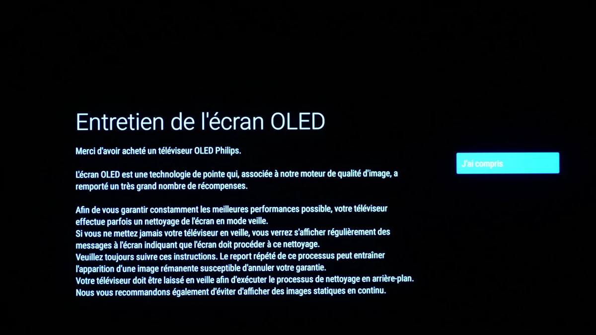 Philips 55OLED855 marquage