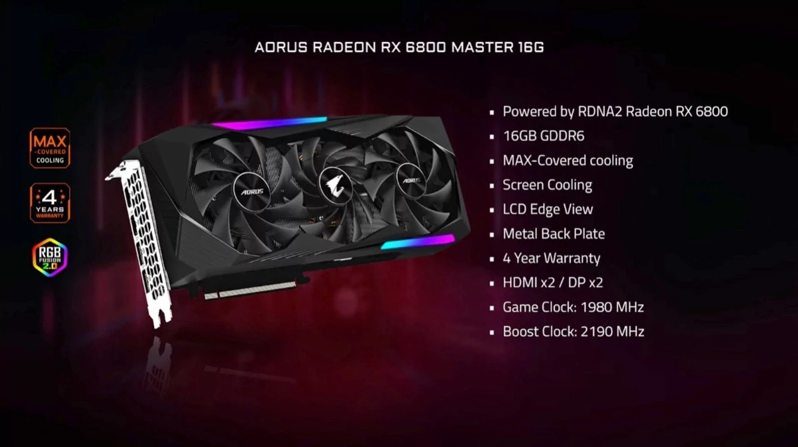 Radeon RX 6800 Gigabyte-4 © © Gigabyte