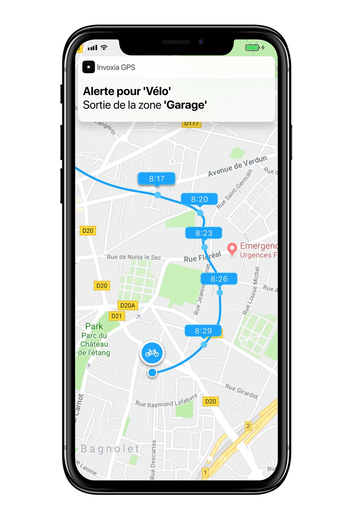 GPS Bike Tracker © Invoxia