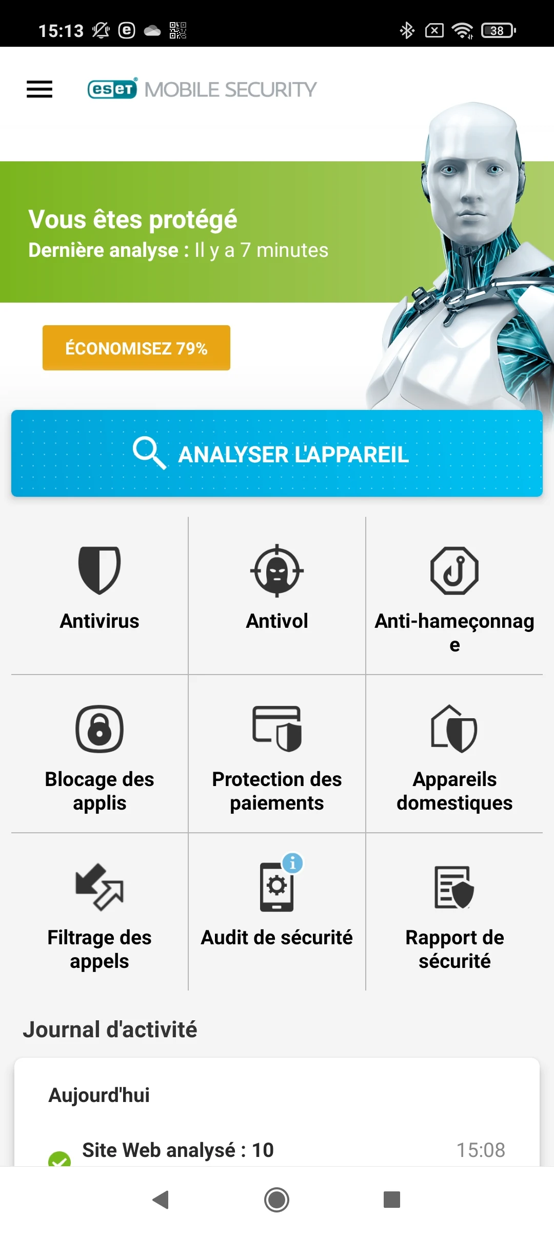 ESET Cyber Security Mobile © Stephane Ruscher