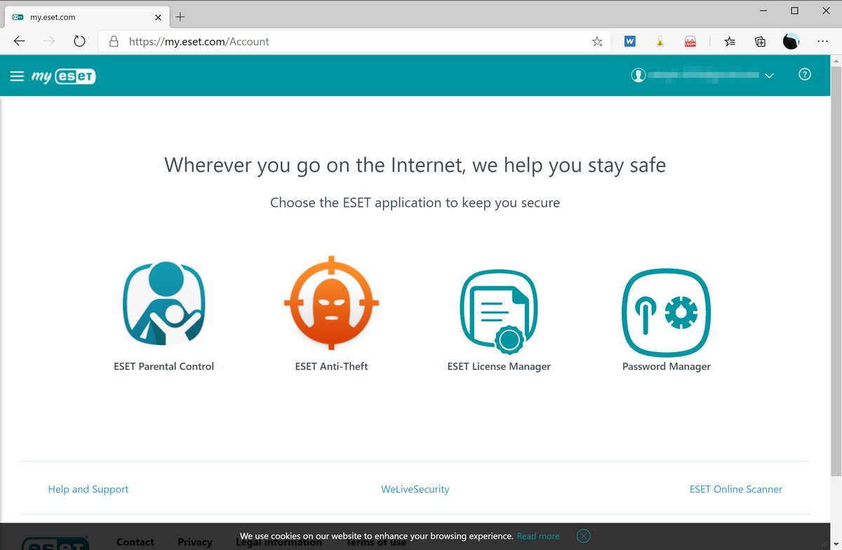 ESET console web My Eset © Stephane Ruscher