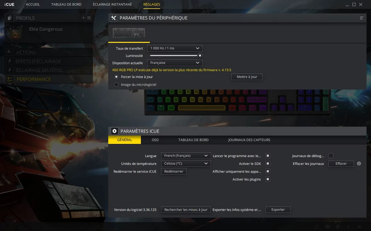 Corsair K60 RGB Pro Low Profile © Nerces