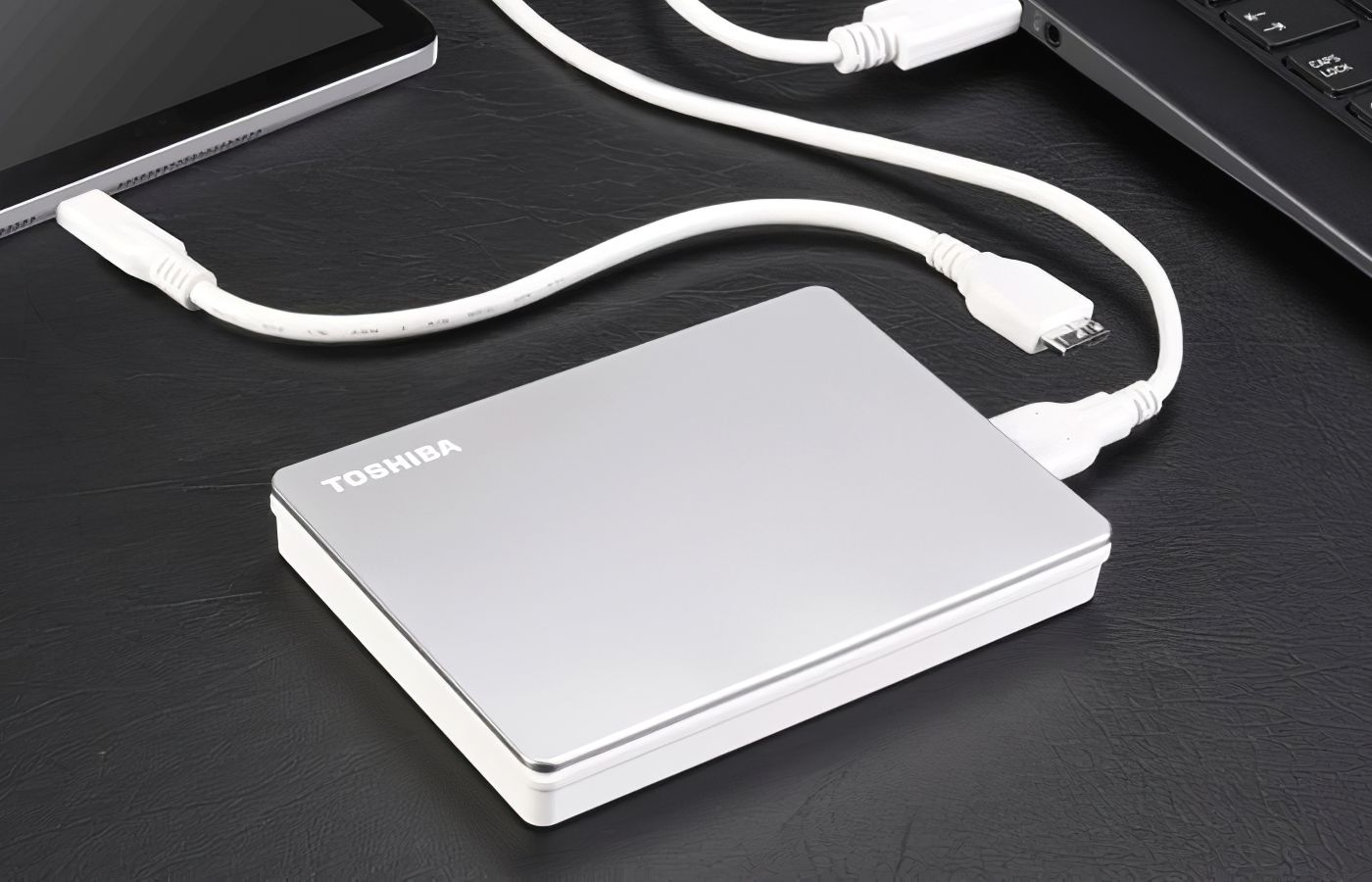 Toshiba Disque dur externe 1To CANVIO BASICS USB-C pas cher 