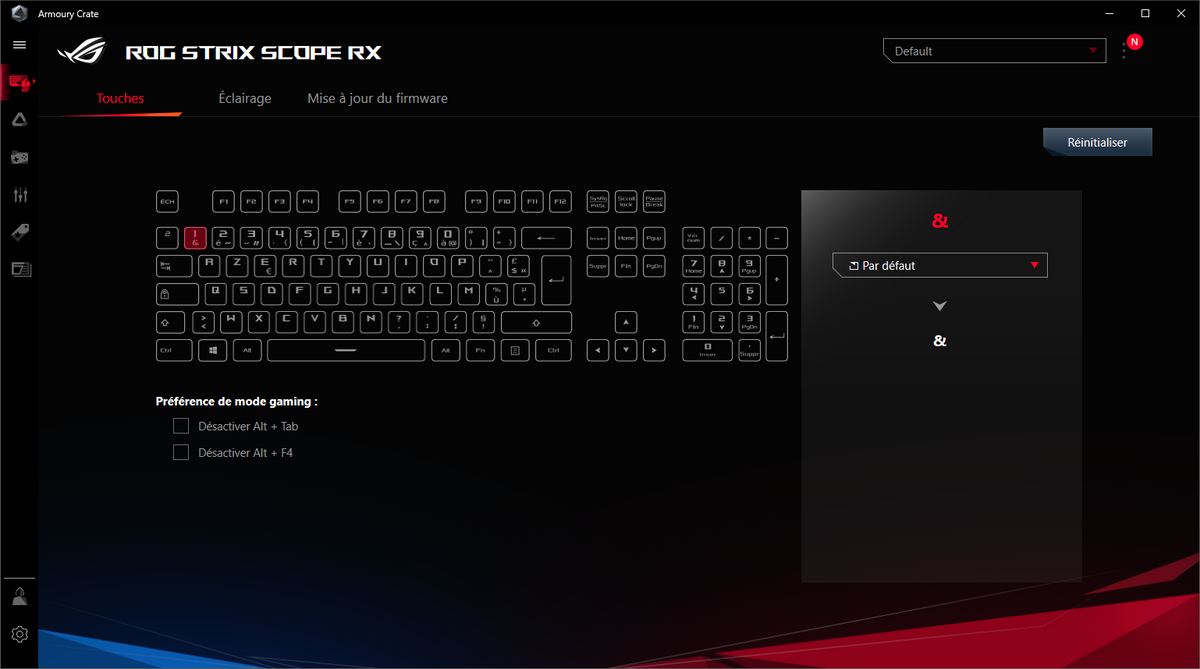 Asus ROG Strix Scope RX © Nerces