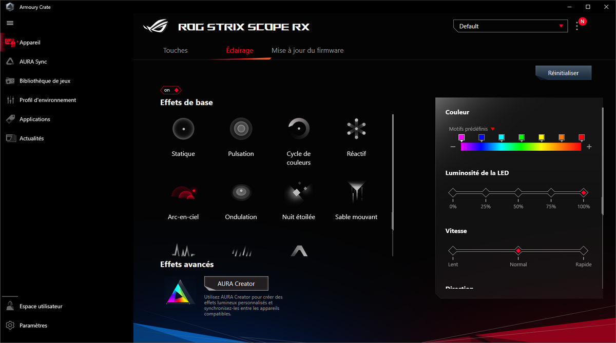 Asus ROG Strix Scope RX © Nerces