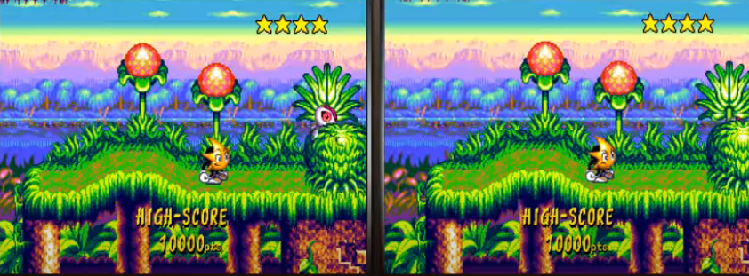 A gauche, la version japonaise, à droite, la version PAL/US (via Gaming Palooza Empire)