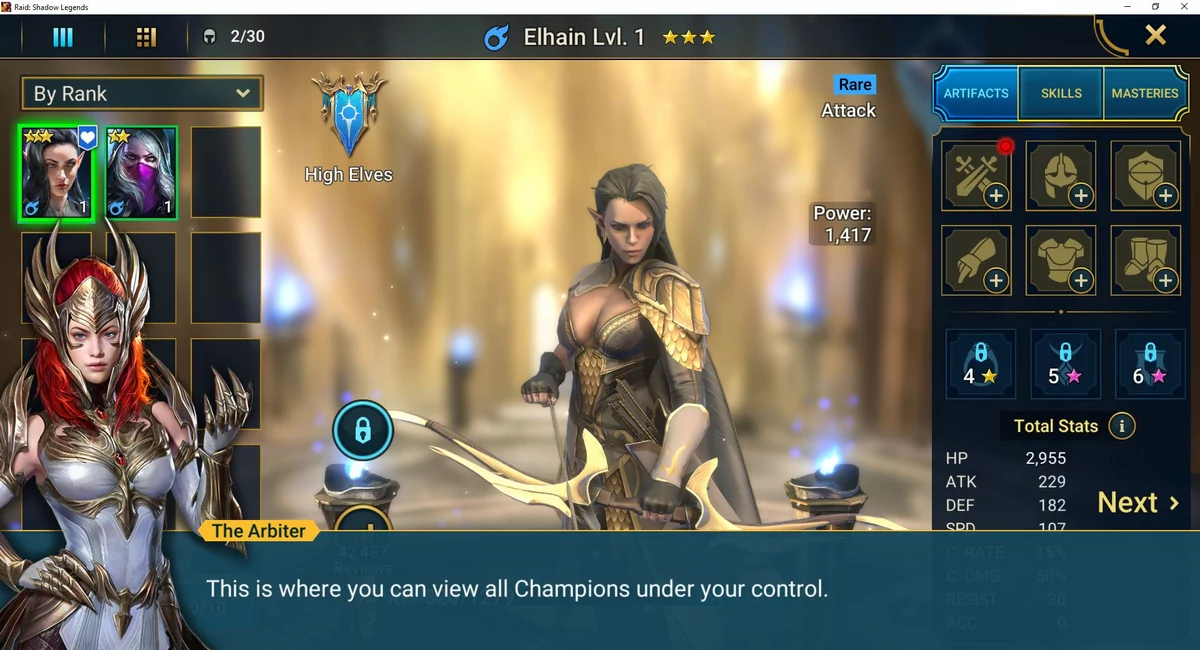 Raid Shadow Legends Equipement