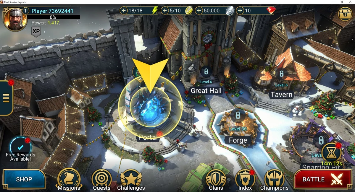 Raid Shadow Legends Lobby