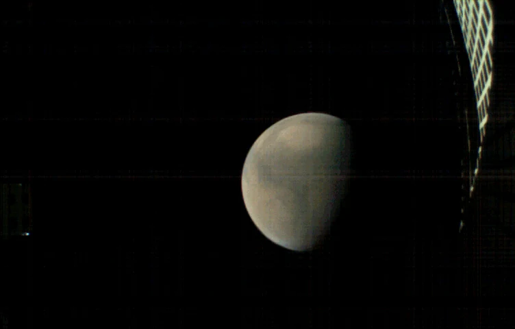 Mars vu par CubeSat MarCO © NASA/JPL-Caltech
