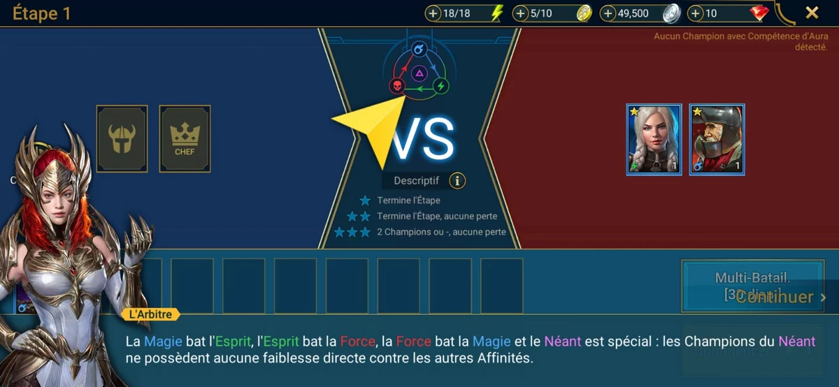 Raid Shadow Legends Android Affinité