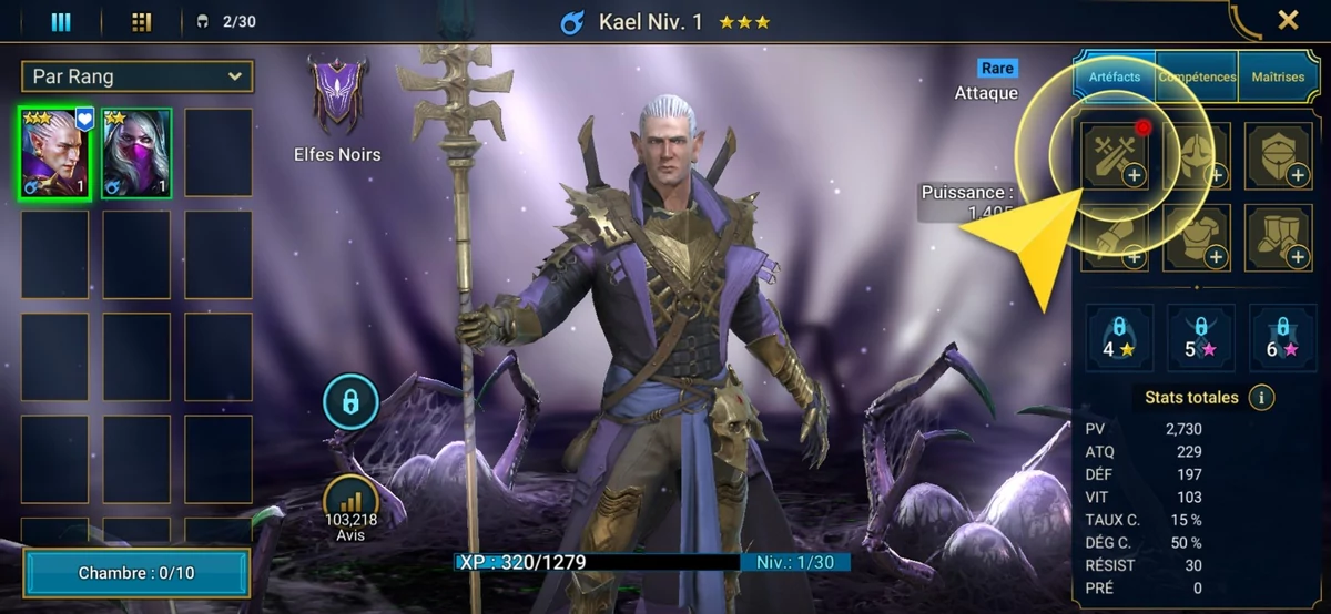 Raid Shadow Legends Android Equipement