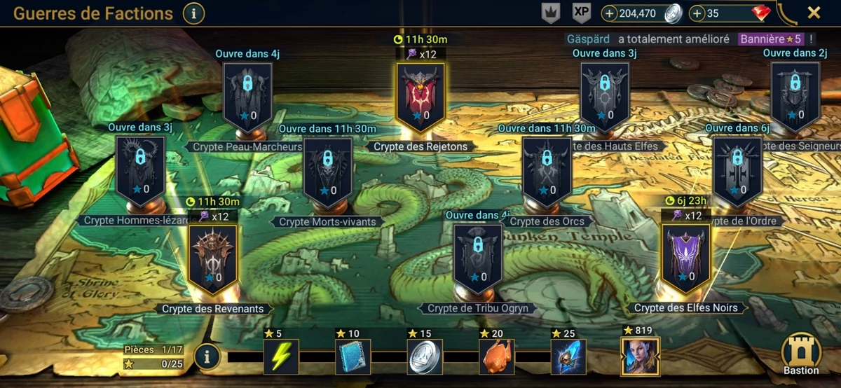 Raid Shadow Legends Android Guerre Factions