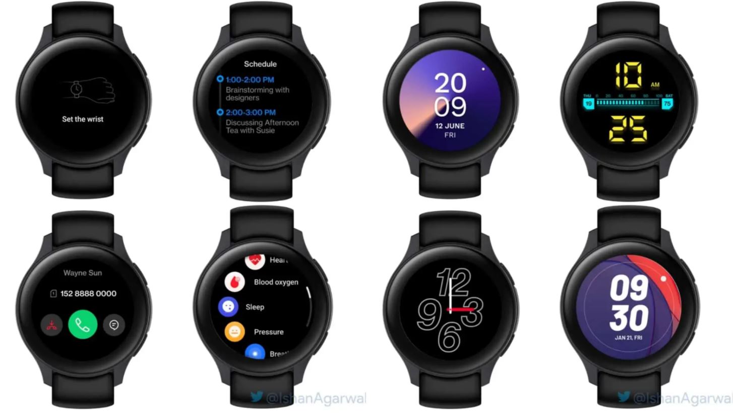 OnePlus Watch : voici un premier aperçu du design et de l'interface de la montre connectée