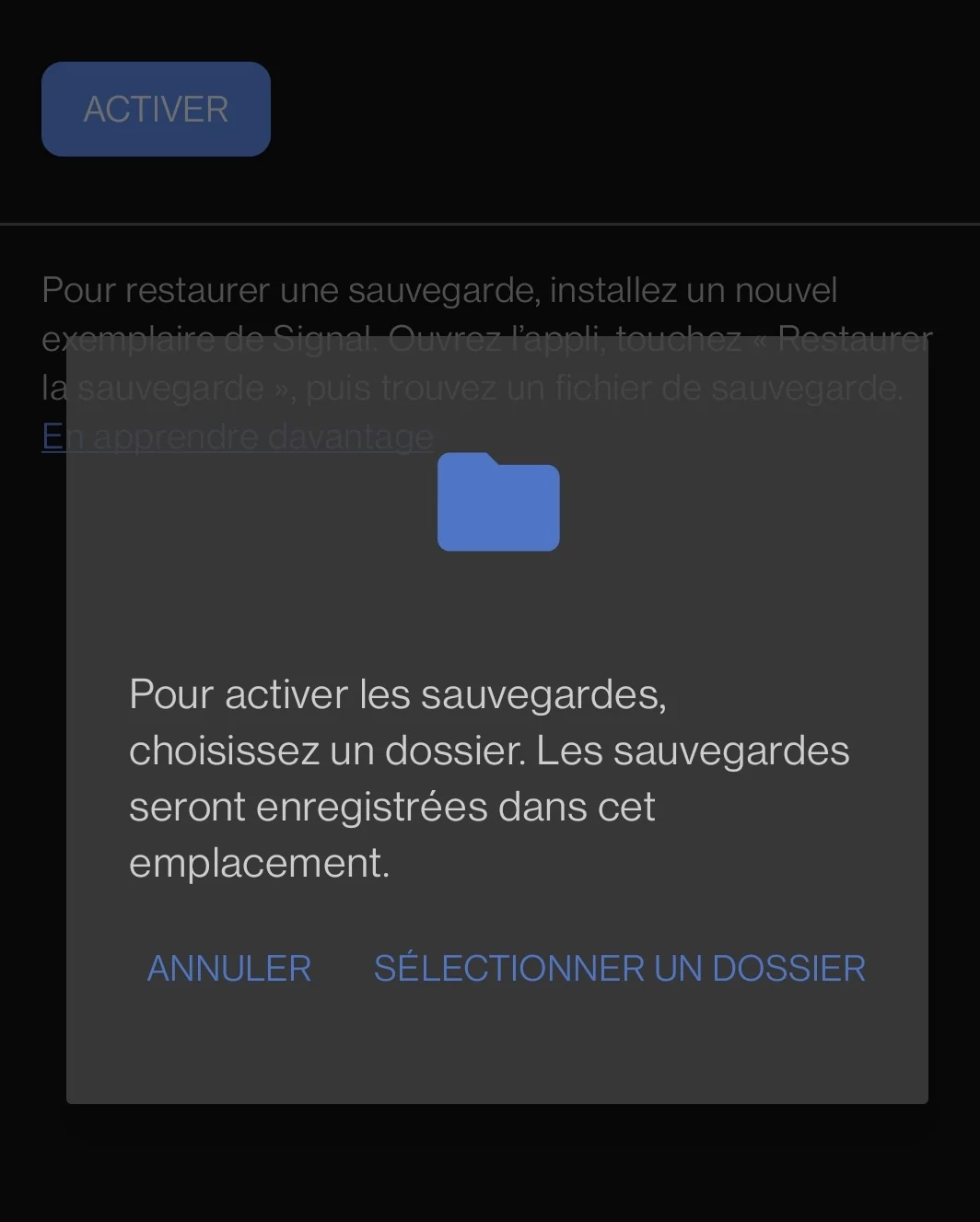 Signal Backup v3 © Davy Mawete