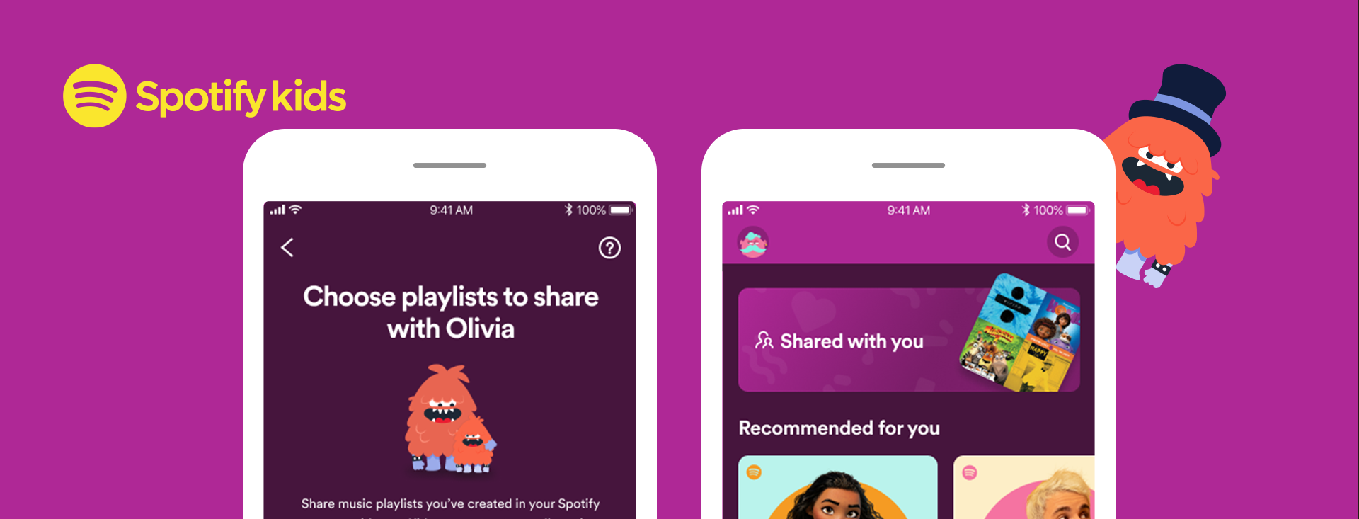 Spotify permet aux parents de partager leurs playlists sur Spotify Kids