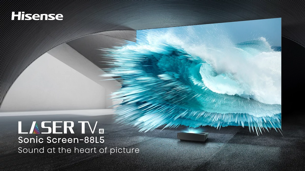 Hisense Sonic Screen Laser TV © Hisense
