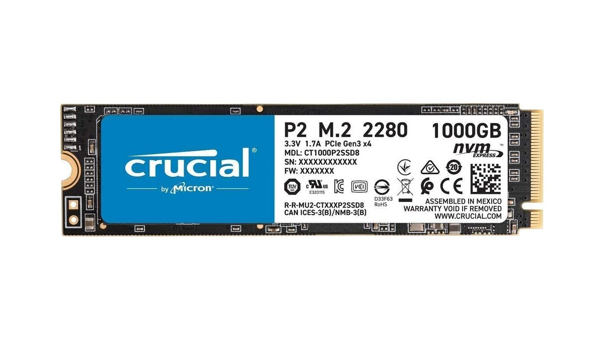 SSD Crucial P2 1 To
