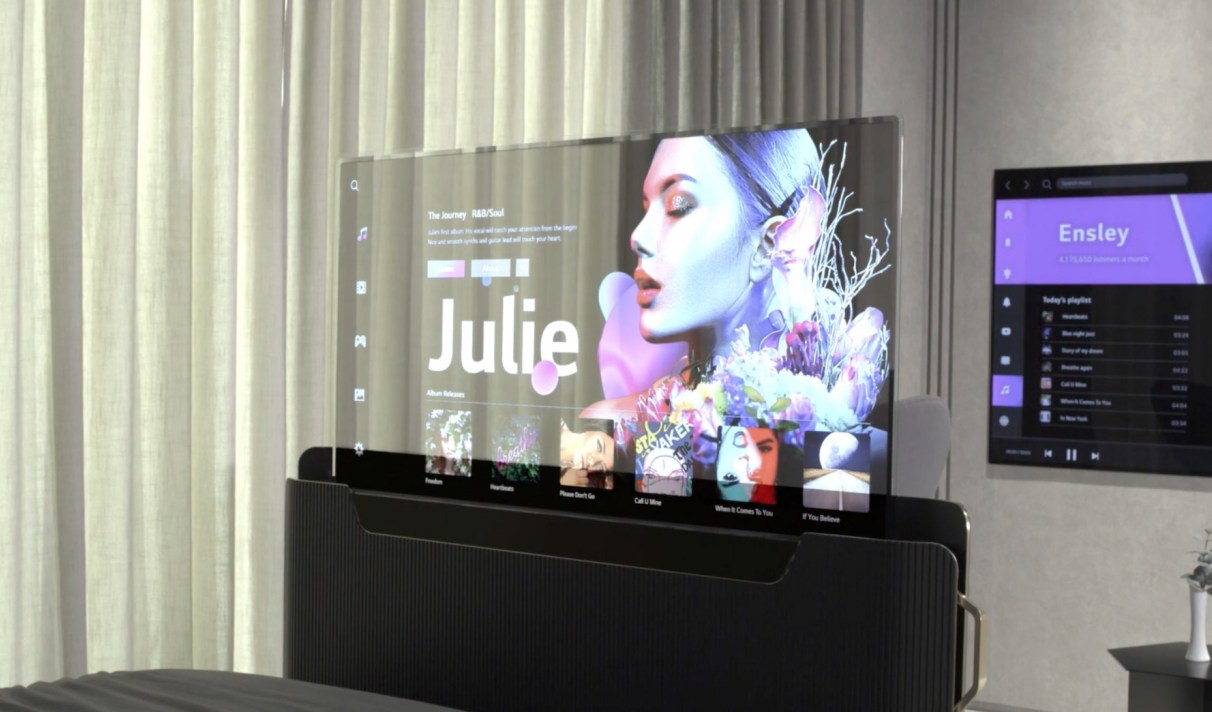 Un téléviseur OLED transparent chez LG, c'est une possibilité