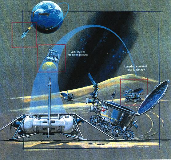 Lunokhod-1 mission poster © URSS