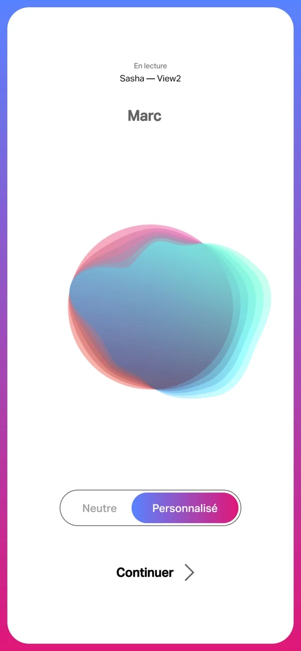 Nuraloop (application) © MM pour Clubic