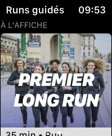 Sélec Apple Watch Nike Run Club