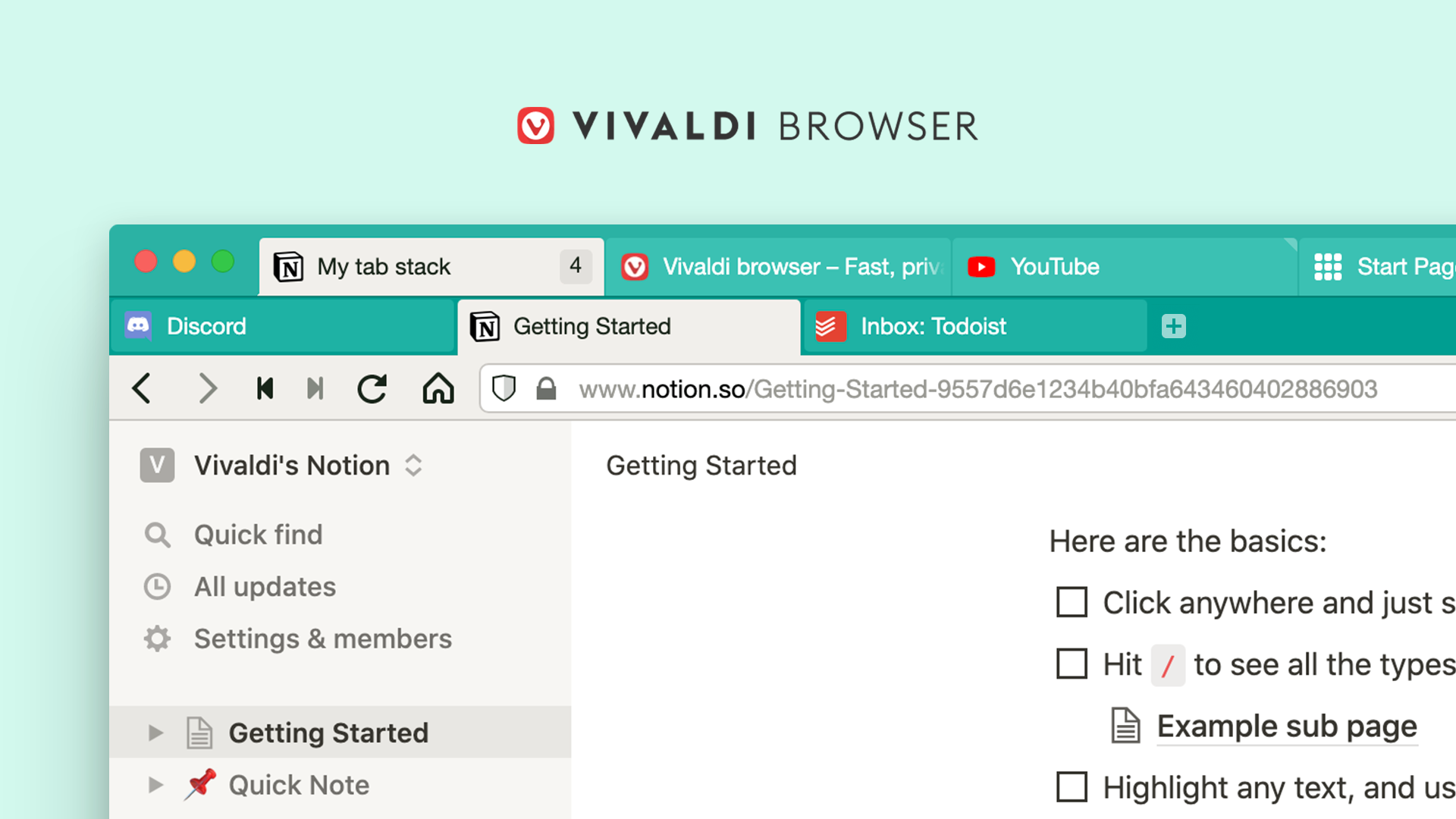 Vivaldi 3.6 double (littéralement) ses possibilités autour des onglets