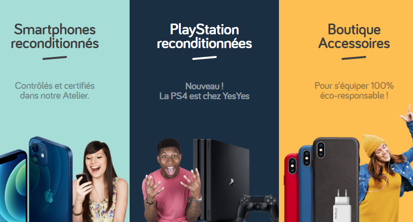 YesYes, spécialiste du reconditionné, passe la garantie de ses smartphones et consoles à 2 ans