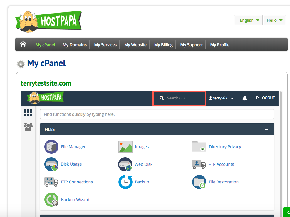 @HostPapa - Une interface cPanel 