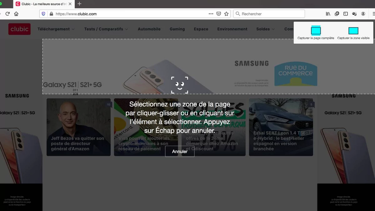 Captures Firefox