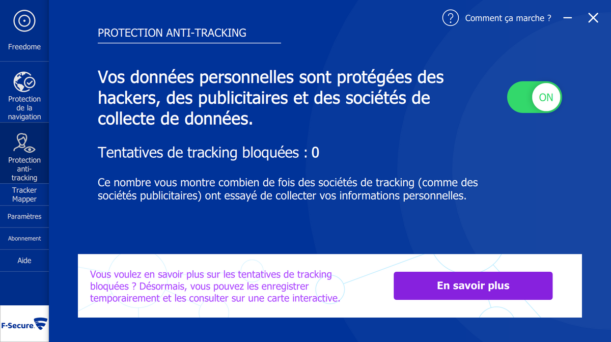 F-Secure - Le système anti-tracking