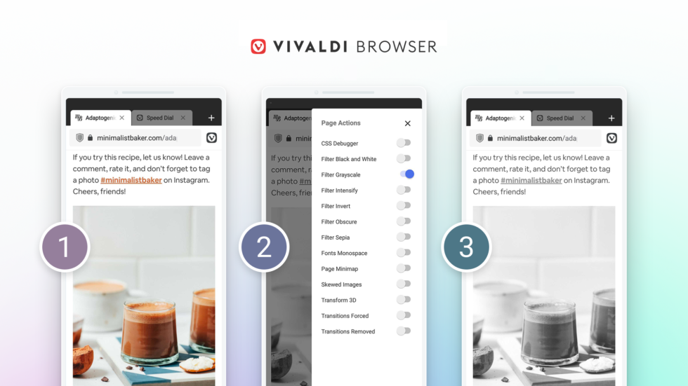 Vivaldi 3.6 Android © Vivaldi