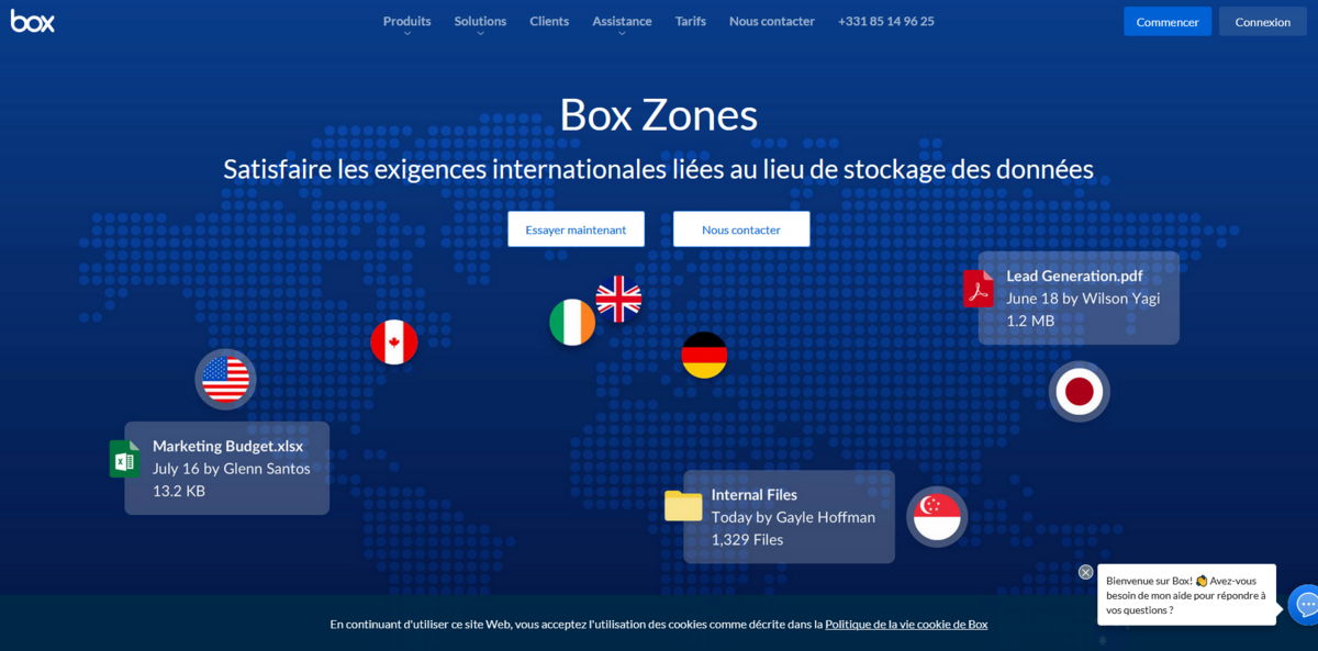 Box.com - &quot;Box Zones&quot; pour choisir le lieu d&#039;hébergement de ses données