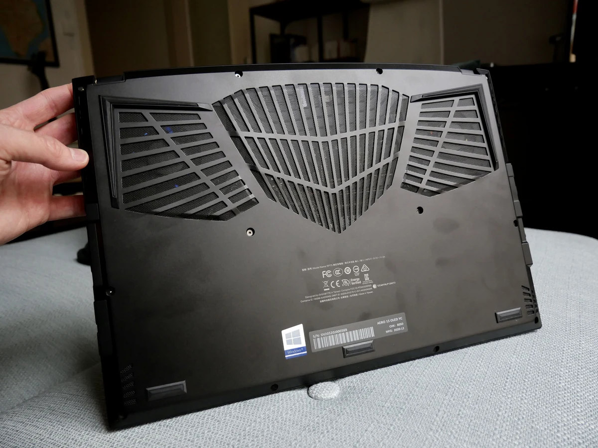 Gigabyte Aero 15 YC OLED-6 © © Nathan Le Gohlisse pour Clubic