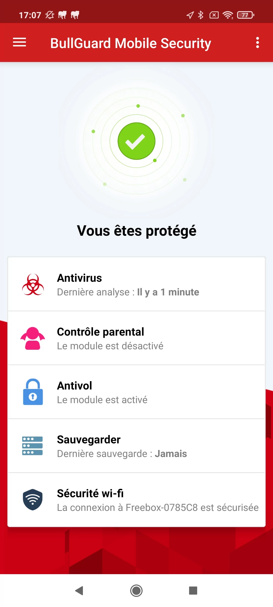 Bullguard Mobile Security © Clubic.com/Stephane Ruscher