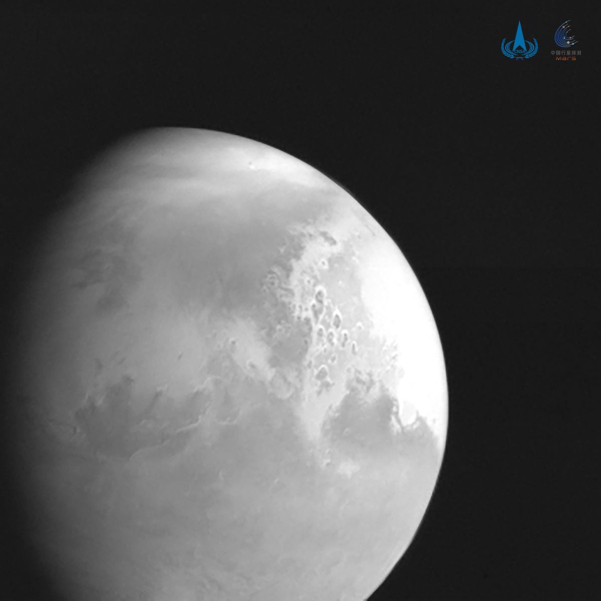 La sonde chinoise Tianwen-1 livre son premier cliché de Mars