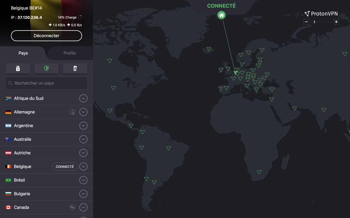 protonvpn macos © P-E LAURENT