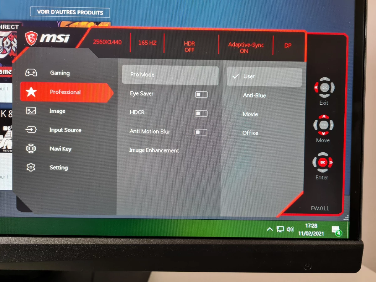 Test MSI Optix MAG274QRF-QD_15 © Matthieu Legouge