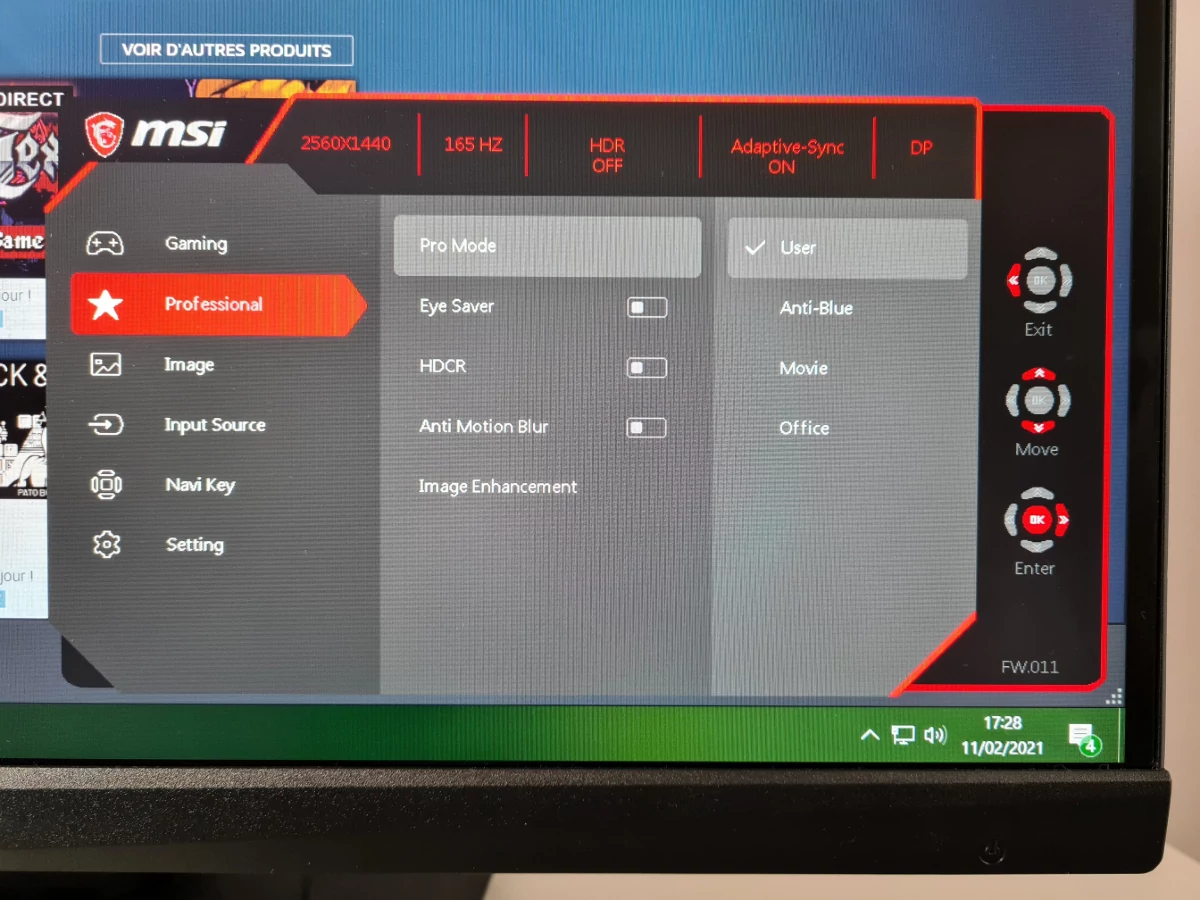 Test MSI Optix MAG274QRF-QD_16 © Matthieu Legouge