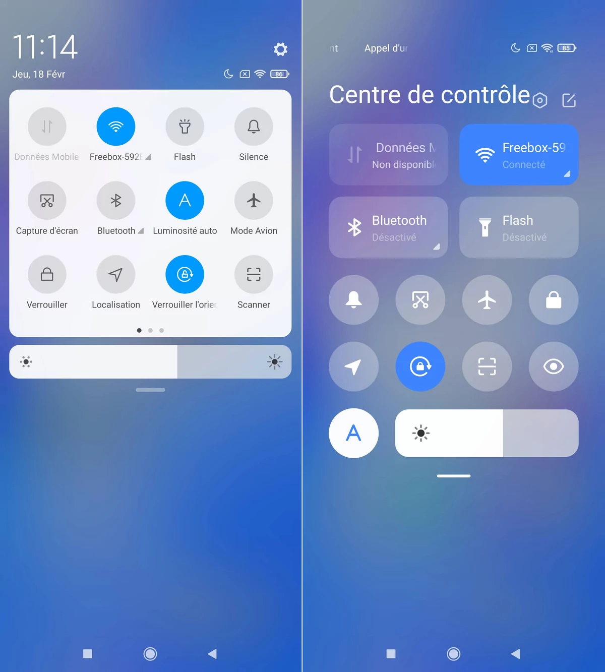 centre controle xiaomi mi 10T Lite