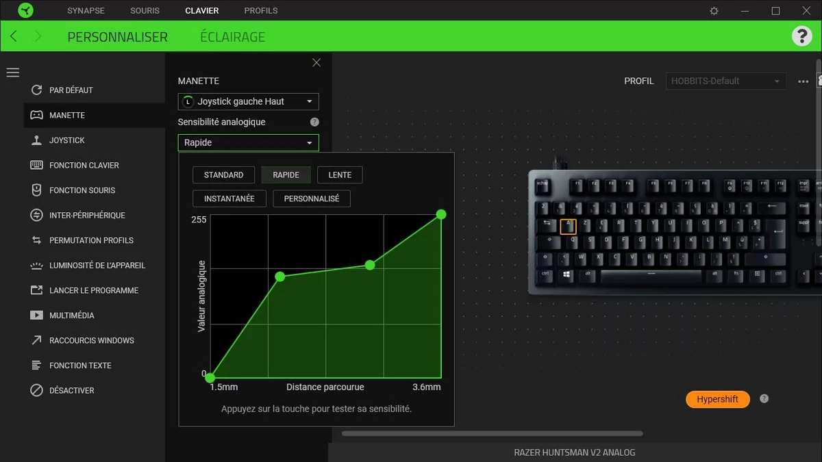 Razer Huntsman V2 Analog © Nerces