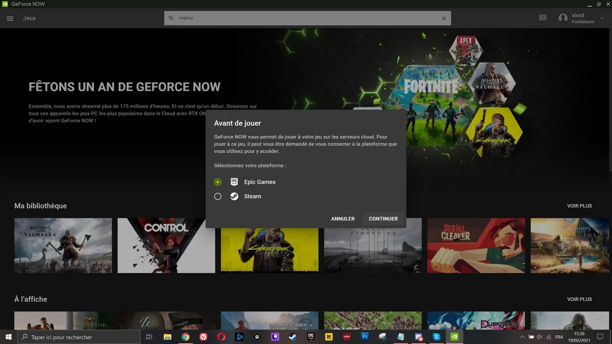Test GeForce Now © Alexandre Schmid pour Clubic