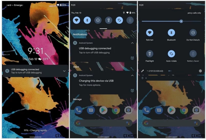 Android 12 lock screen