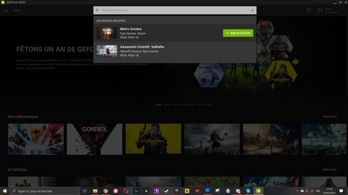 Test GeForce Now © Alexandre Schmid pour Clubic