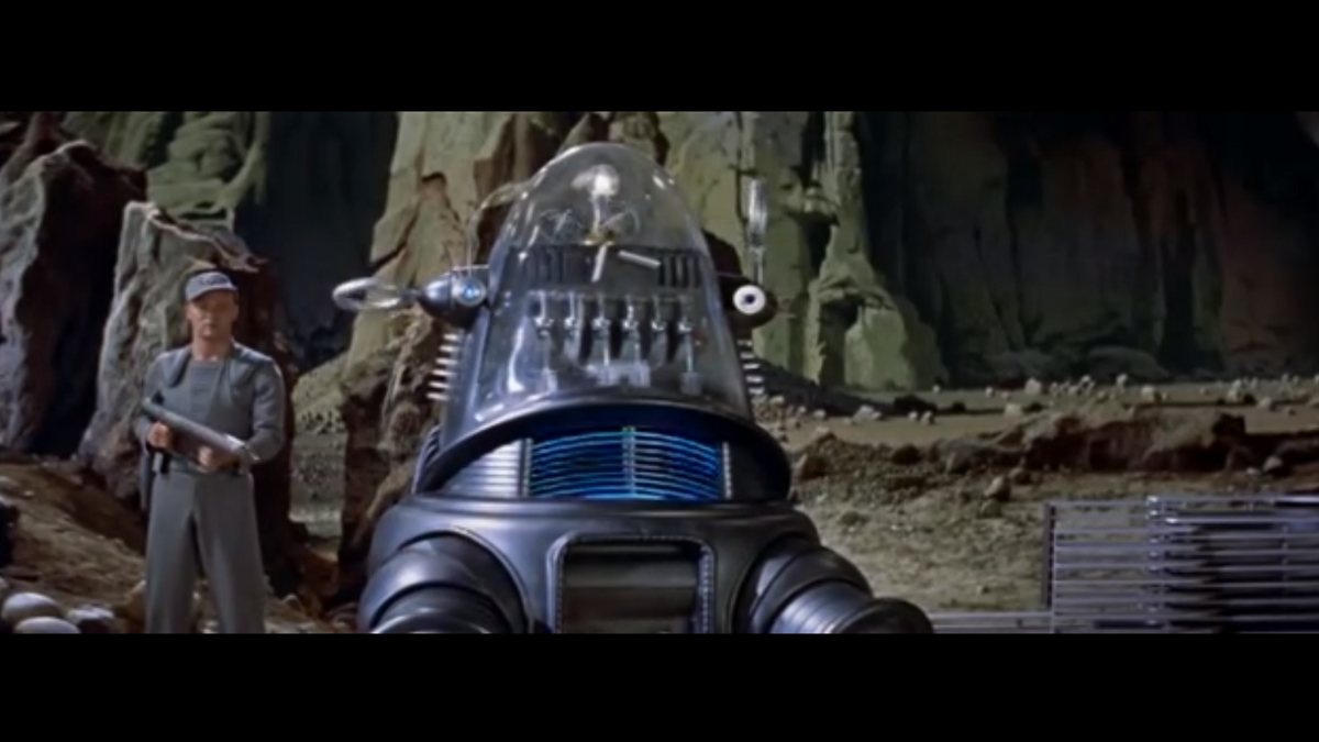 Robby le robot, image extraite du film Planète interdite